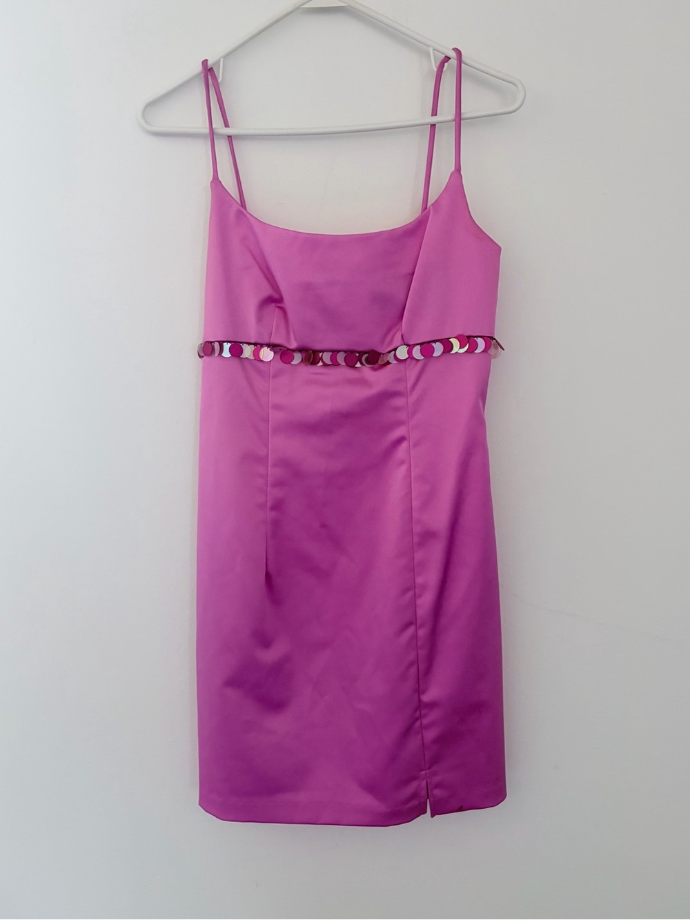 All That Jazz Y2K Hot Pink Sequin Mini Dress
